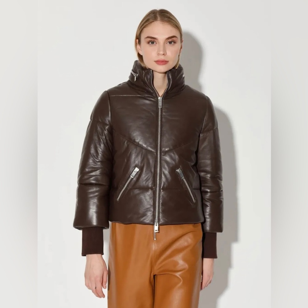 LIKE NEW! WALTER BAKER Edwina Jacket. 100% Lambskin Leather. Retails $750